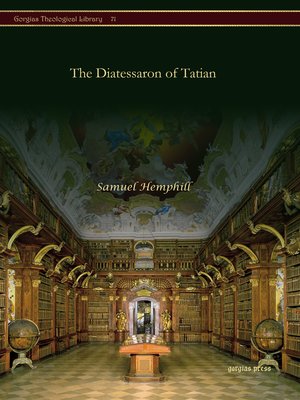 cover image of The Diatessaron of Tatian